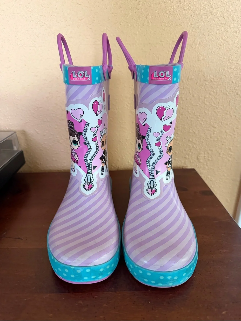 L.O.L. Surprise! Purple & Teal Girls' Character Rain Boots size 13/1